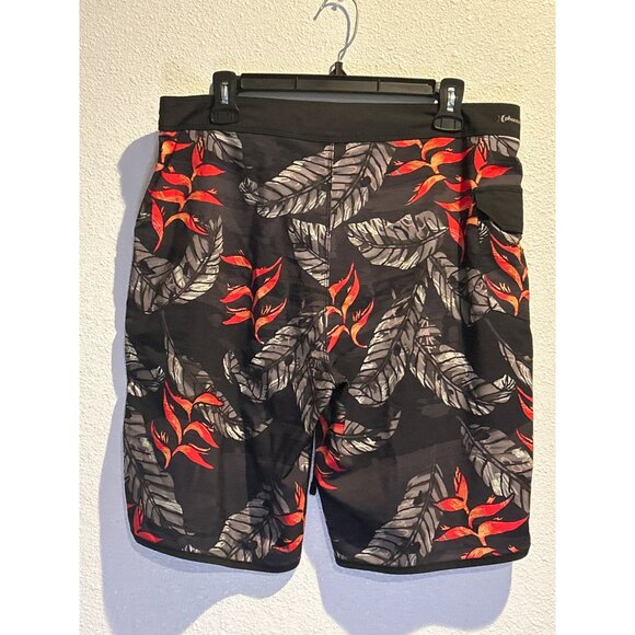 HURLEY  Phantom (MENS 33) Swim Trunks FLORAL Flat Front Shorts - Picture 5 of 6